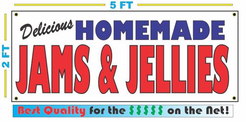 HOMEMADE JAMS &amp; JELLIES BANNER Sign NEW Larger Size Best Quality for the $$$