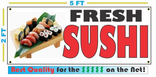 FRESH SUSHI BANNER SIGN New Size 4 Restaurant Sushi Bar Buffet Take Out