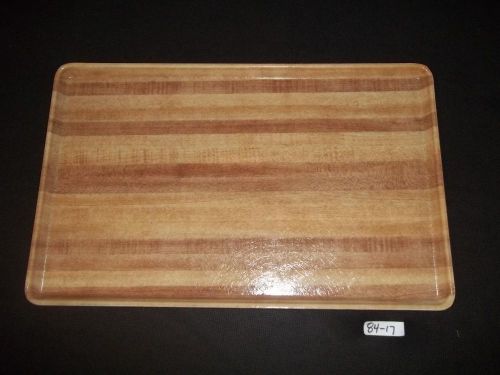 1219lwfg092 - glasteel™ wood grain tray 19&#034;, 12&#034;, 5/8&#034;  butcher block case of 12 for sale