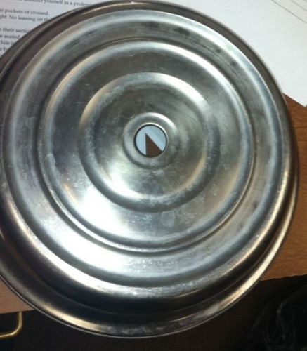 Lot of 50 stainless steel 10.5&#034; cover hotel/banquet dinner plate/dish good cond for sale