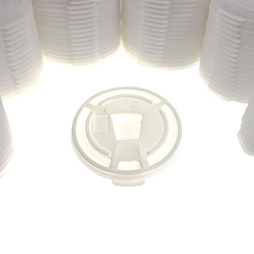 1,000 WinCup Drink Thru Tear Tab Straw Slot Lock Back Plastic Lids DT10 Bulk Lot