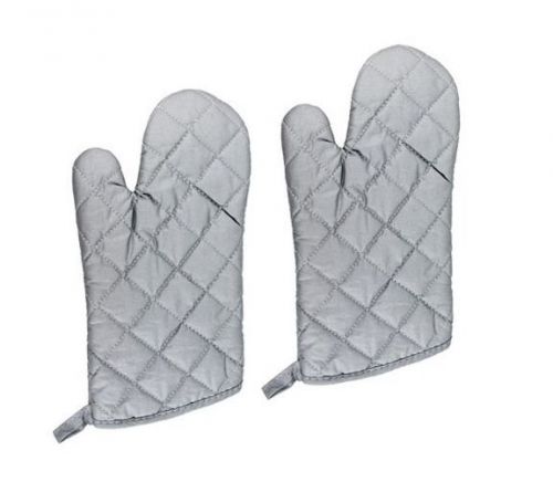 New Star Commercial Grade Silicone cloth Oven Mitts, up to 200F, 13-Inch