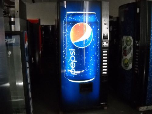 Dixie Narco 440-8 Bubble Front Soda Vending Machine Pepsi/Coke W/Bill Acceptor
