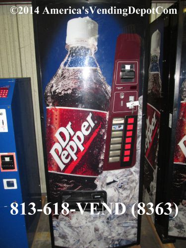 Dr. Pepper Dixie Narco 276e Soda Machine~7 Select~Cans &amp; Bottles~30 Day Warranty