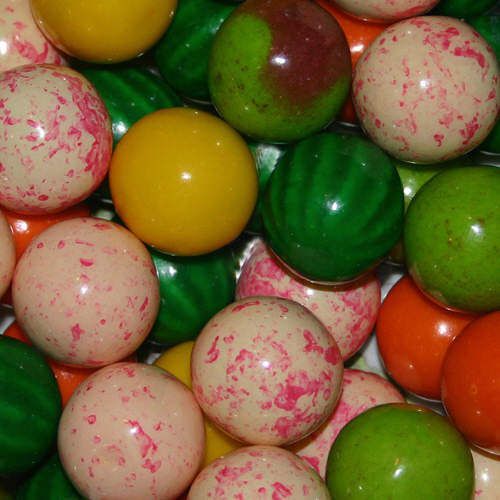 850 fruit patch dubble bubble 1&#034; gumballs vending candy for sale