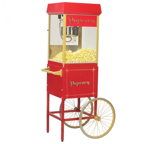 Gold medal 2408 funpop popcorn popper machine with cart 2689cr for sale
