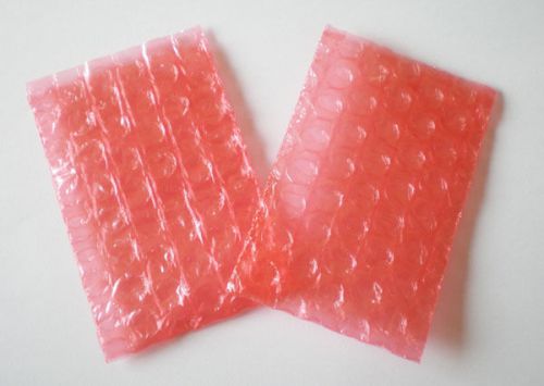 50 pcs pink bubbles anti-static bag 12x14cm (4.7x5.5&#034;) for sale