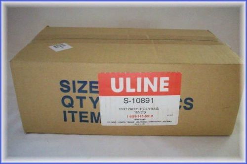 11&#034; x 12&#034; 1 Mil Poly Bags Sealed U-LINE Carton of 1,000 NEW