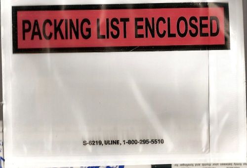 Self Stick packing list envelopes approx 500  s-6219, Uline