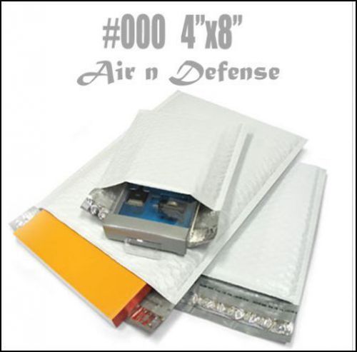 425 #000 POLY BUBBLE PADDED ENVELOPES MAILERS BAGS 4 x8 SELF SEAL by AirnDefense