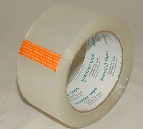 6 new rolls primetac corporation 401 packaging tape - 2&#034;x110 yrds (330 ft) clear for sale