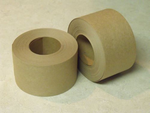 6 ROLLS - 2&#034; x 100 Feet Each - TAN KRAFT PAPER TAPE