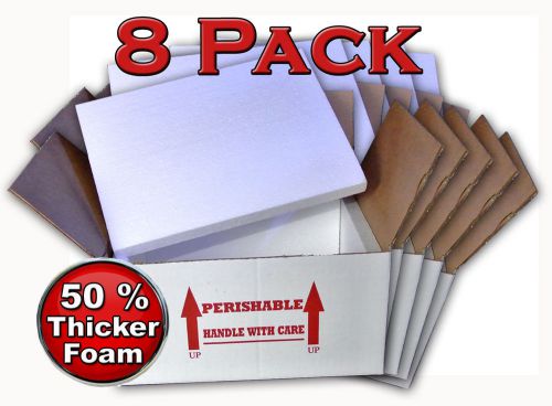 Insulated Shipping Box  12&#034; x 9&#034; x 6&#034;    8 Pack   (( 3/4&#034; Foam ))   $ 5.00 each
