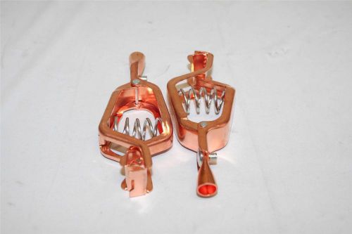 Mueller lot of 2 #21cpn alligator testing clip copper 100-amp made in usa for sale