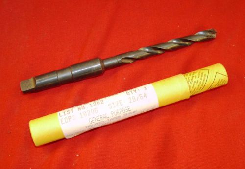 Morse 10206 29/64&#034; hss drill bit # 2 morse taper shank usa made for sale