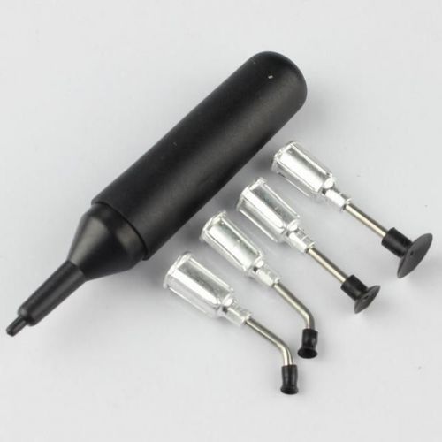 IC SMD Vacuum Sucking Pen Sucker Pick Up Hand + 4 Suction Headers MT-668