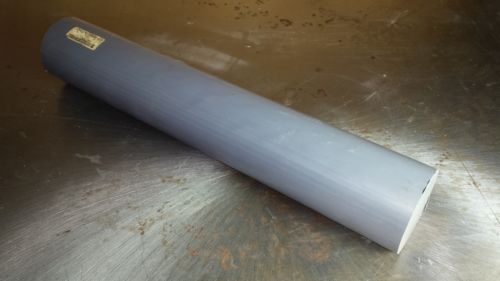 Solid pvc gray rod bar 3&#034; round 17&#034; long machinable for sale