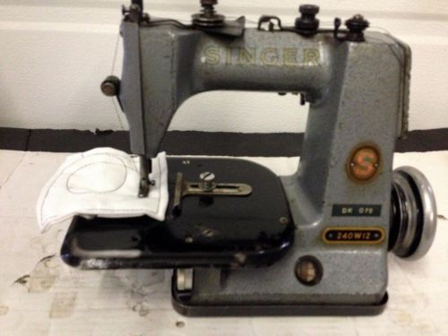 Singer  240w12   single needle chainstitch hat machine industrial sewing machine for sale