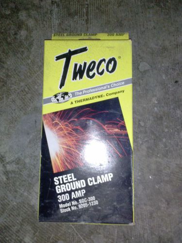 Nos new tweco steel ground clamp 300 amp sgc-300 9205-1230 nib for sale