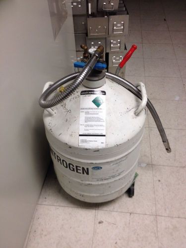 Liquid nitrogen dewar w/ cart for sale