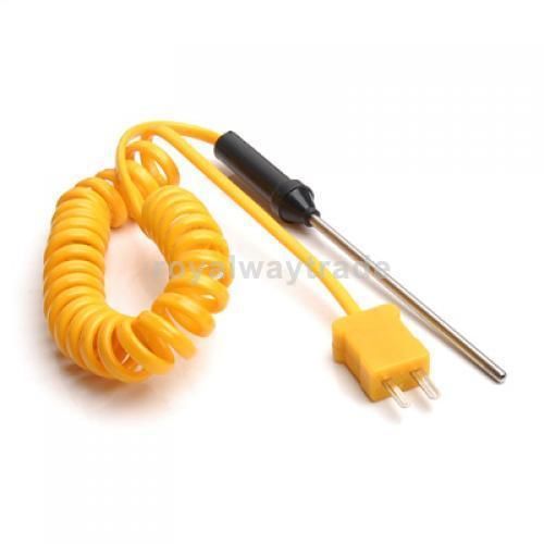 K-type thermocouple probe digital thermometer 300deg c - cable length 1.52m for sale