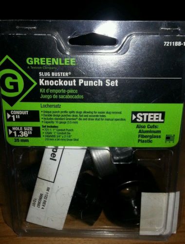 GREENLEE 7211BB-1 Punch,Knockout,Round,1 In Steel