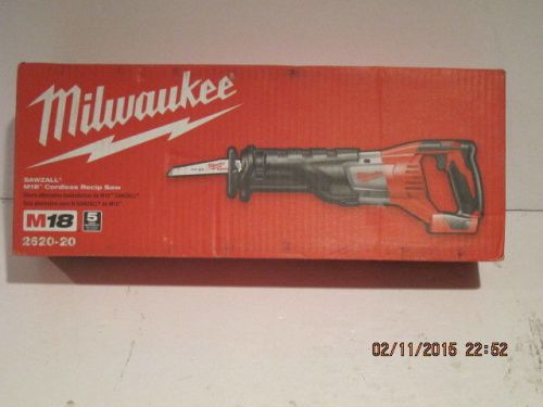 Milwaukee 18v m18 cordless lithium sawzall recip saw2620-20(bare tool)f/shp nisb for sale