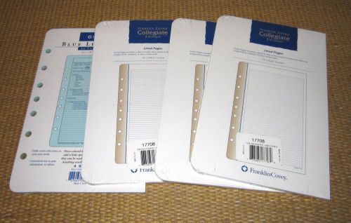 Classic Size | *NEW* Lined Pages (x4) FRANKLIN COVEY 200 Sheets Blue Collegiate