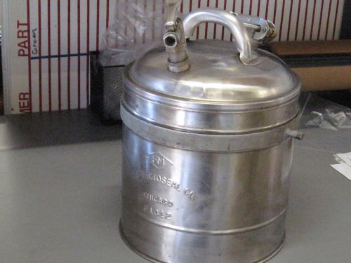 PROTECTOSEAL,STAINLESS STEEL ,5 GALLON,F1312,POUR CAN,SPOUT,FIREPROOF