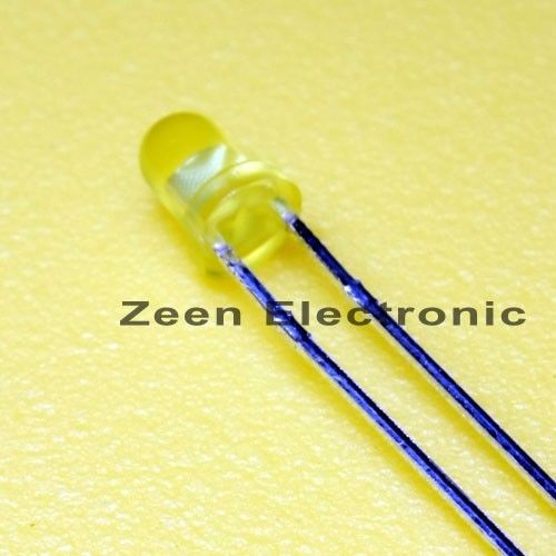 100 x LED Round 3mm YELLOW - FREE SHIPPING