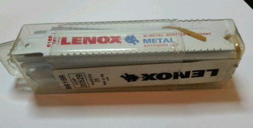 Lenox  B618R Bi Metal Shatter Resistant Reciprocating Saw Blades Qty. 25