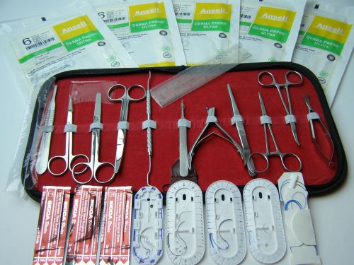 Student lab set dissecting dissection kit set tools frog college biology for sale