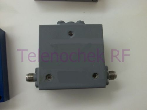 Rf microwave single junction isolator 3000 mhz cf/ 2000 mhz bw/  30 watt / data for sale