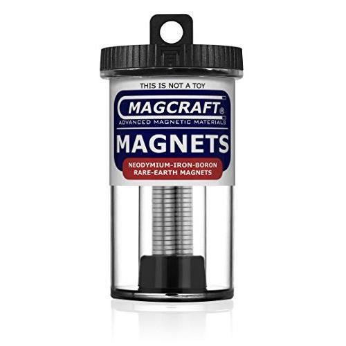 Magcraft NSN0732 3/8-Inch by 1/16-Inch Rare Earth Disc Magnets, 40-Count New