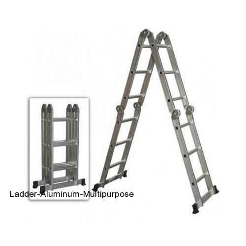 Multi Purpose Aluminum Ladder Folding Step Scaffold Extendable Heavy Duty Tools