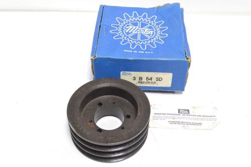 New martin 3b54sd pulley v-belt 3groove 2-1/8 in sheave b294204 for sale