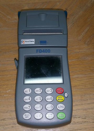 Wireless First Data FD400 Credit Card Processing Machine FD-400 No Charger