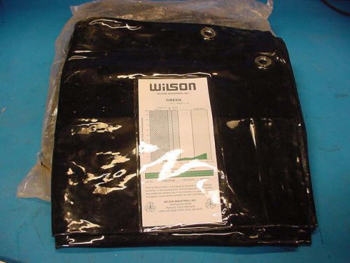 2- Wilson 5&#039; x 8&#039; Vinyl  Welding Curtain 14 Mil Green