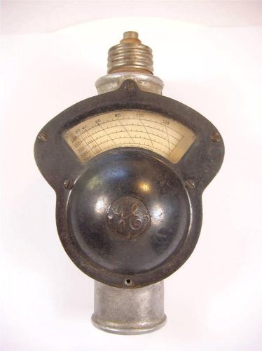 Antique general electric watt indicator meter no reserve for sale