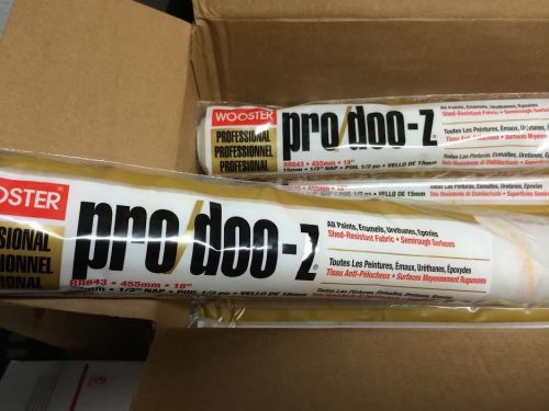 Wooster pro doo-z 18&#034;x 1/2 nap roller covers-case of 6 for sale