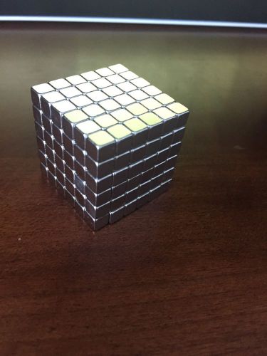 SILVER 216pcs 5mm x 5mm x 5mm Cube MagnetsTOY