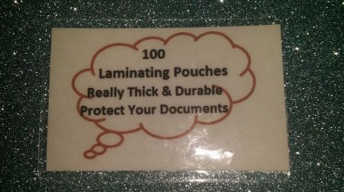 100 Extra Thick &amp; Durable Laminating Pouches