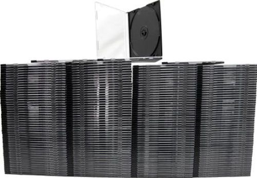195 Slim 5.2mm Single Various Colors CD Disc Storage Jewel Case Lot