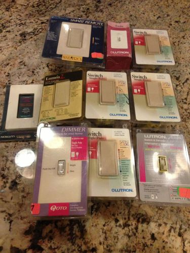 (LOT -10) LUTRON -SWITCH , DIMER , WALLPLATE