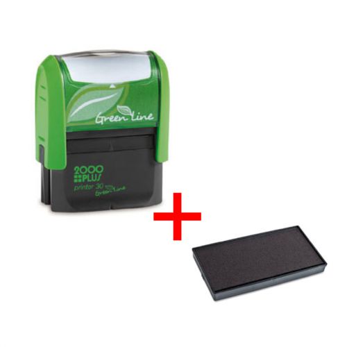 4 Line Return Address Rubber Stamp &amp; Extra Ink Pad COMBO DEAL (2000 Plus P-30)