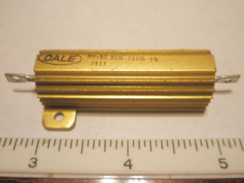 (NOS) DALE / VISHAY NH-50 50w 750ohm 3% Wirewound Resistor