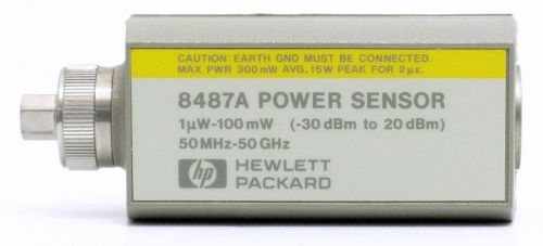 Hp agilent 8487a rf microwave power sensor 50 mhz - 50 ghz -30 dbm +20 dbm good for sale