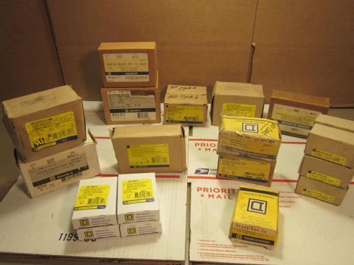 Square D LOT - 10 POUNDS OF MIXED ELECTRICAL SURPLUS