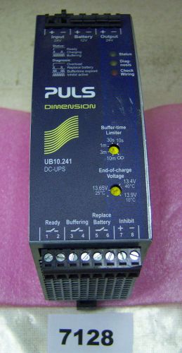 (7128) puls dc ups ub10-241 24 vdc 10 a for sale