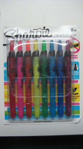 Sharpie Accent Retractable Highlighters, Assorted, 8/Pack
